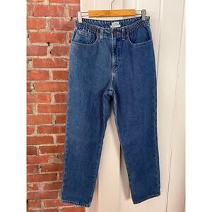Vintage 90s LLBean Flannel Lined Jeans Original Fit Cotton High Waisted Denim 8